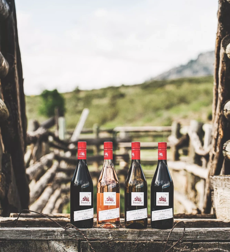 Select Harvest Bottles Lined Up